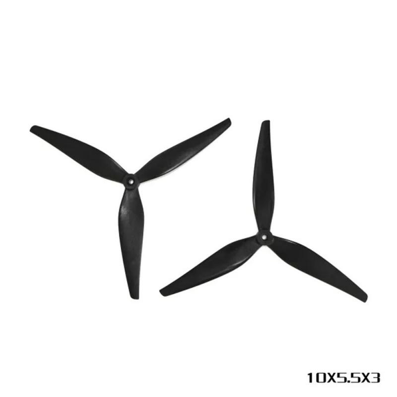 HQProp MacroQuad 10x5.5x3 Black-Glass Fiber Reinforced Nylon propeller