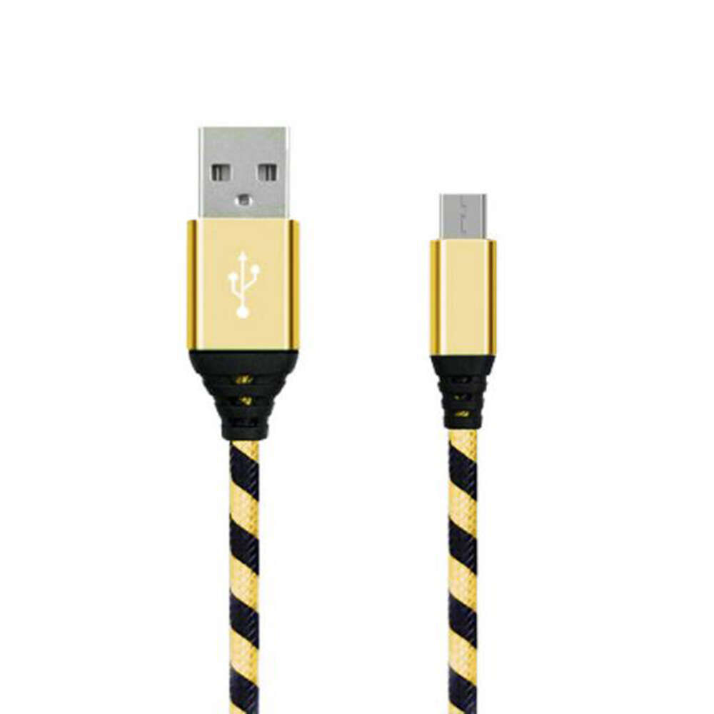 Micro USB Cable - Black/Gold